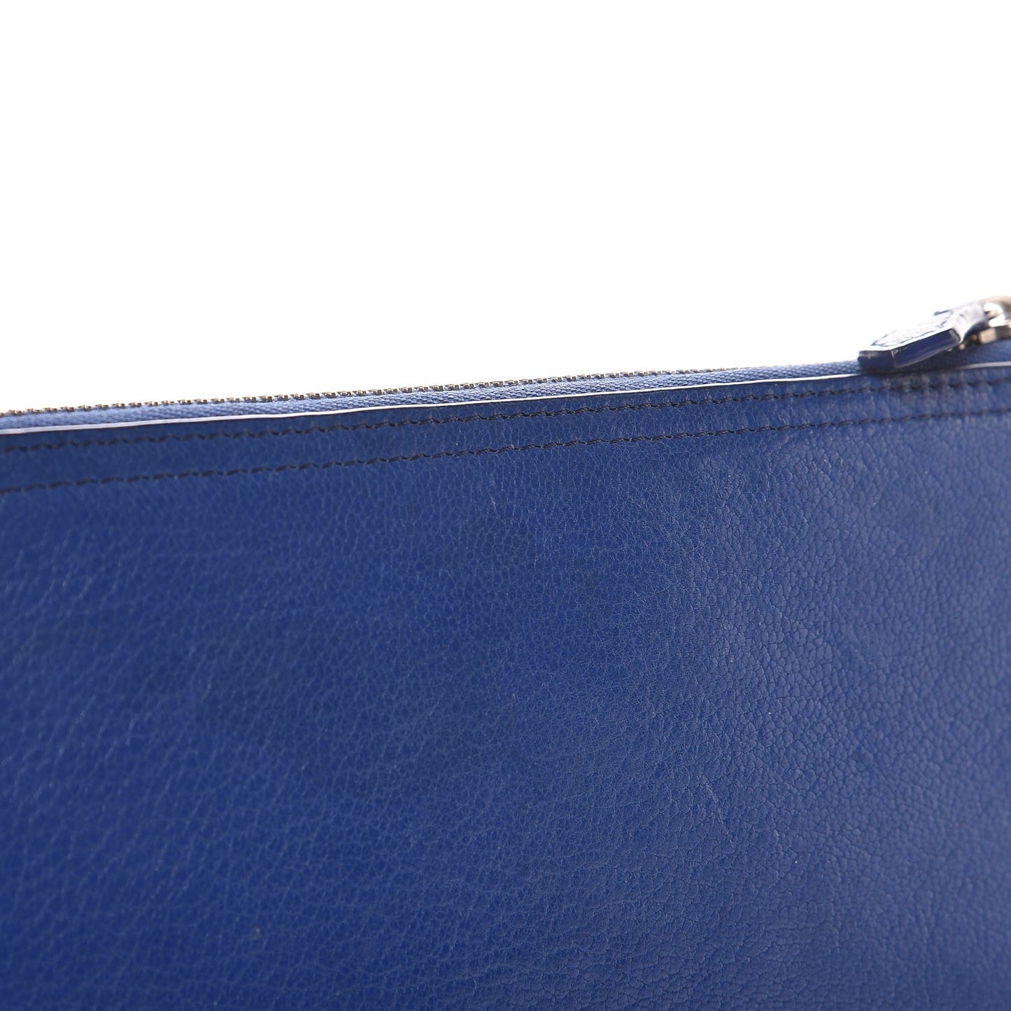 Sugar Goatskin Pandora Half Zip Long Wallet Medium Blue