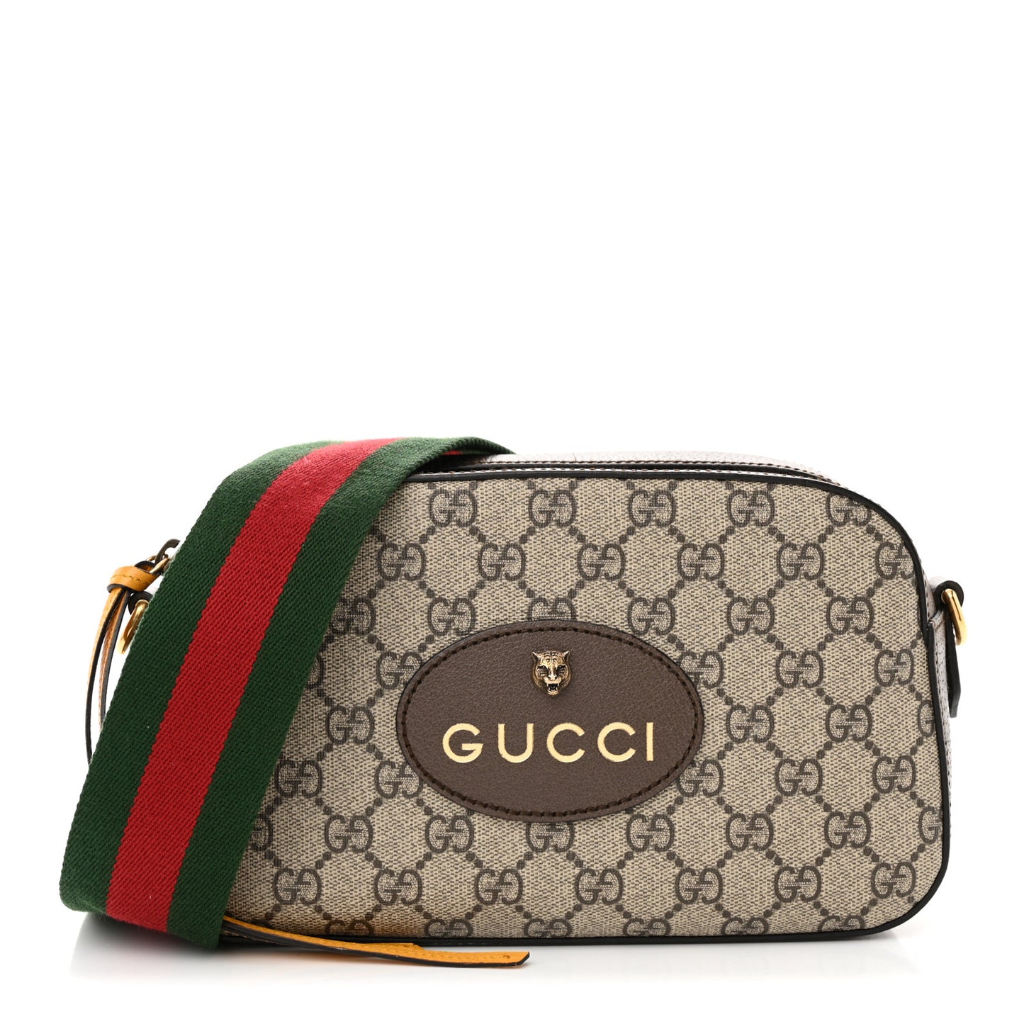 GG Supreme Monogram Web Neo Vintage Shoulder Bag Beige New Acero Crop