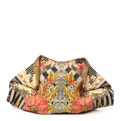 Alexander McQueen Silk Floral Print De Manta Clutch Multicolor 1 of 9