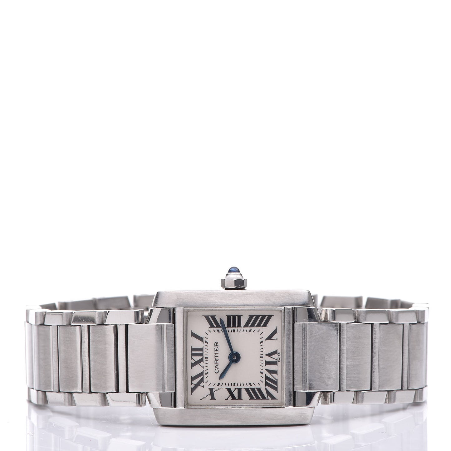 Stainless Steel 20mm Tank Francaise Quartz Watch