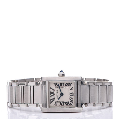 Cartier Stainless Steel 20mm Tank Francaise Quartz Watch 3 of 9