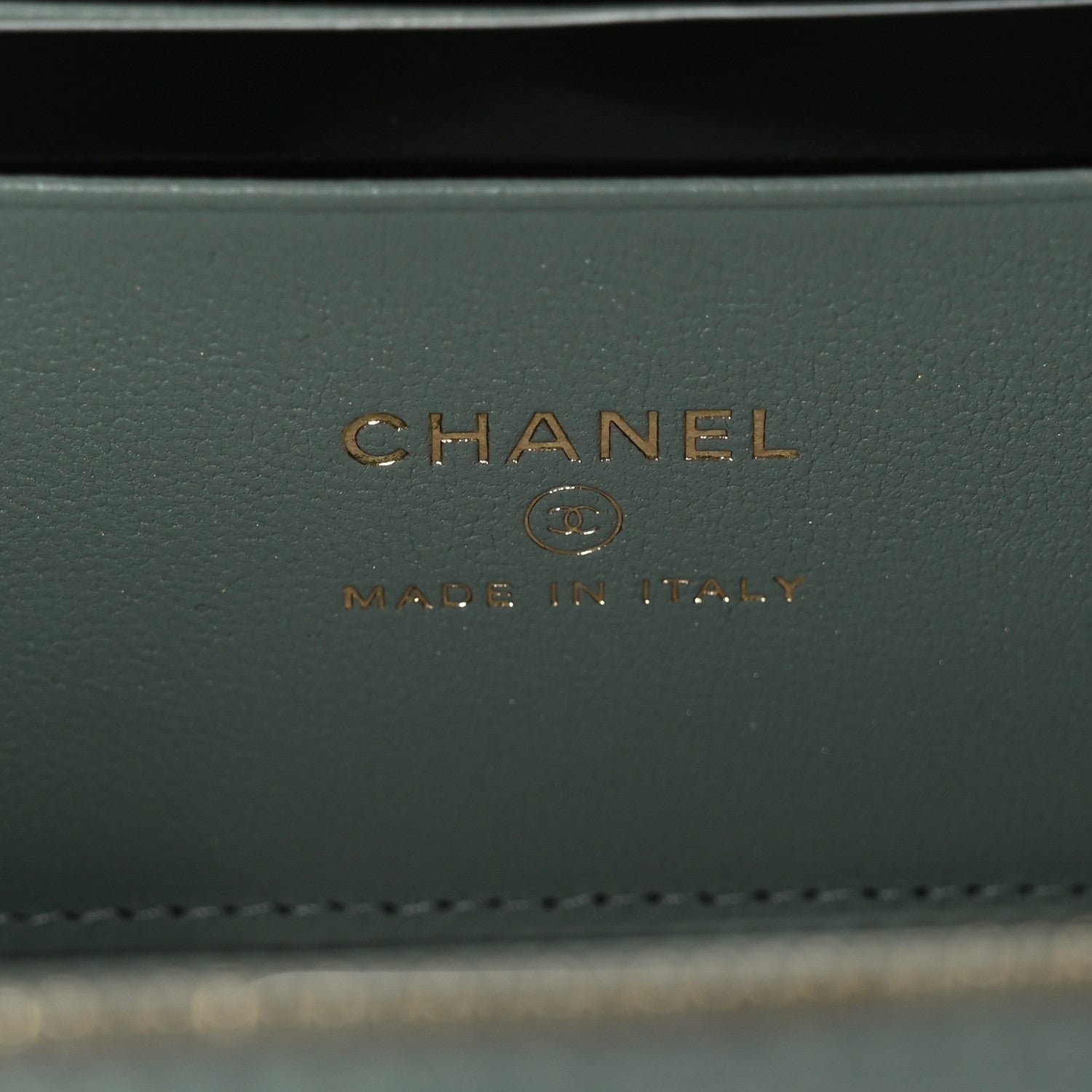 Chanel Metallic Lambskin Quilted Small CC Dynasty Vanity Case With Chain Grey 7 of 12