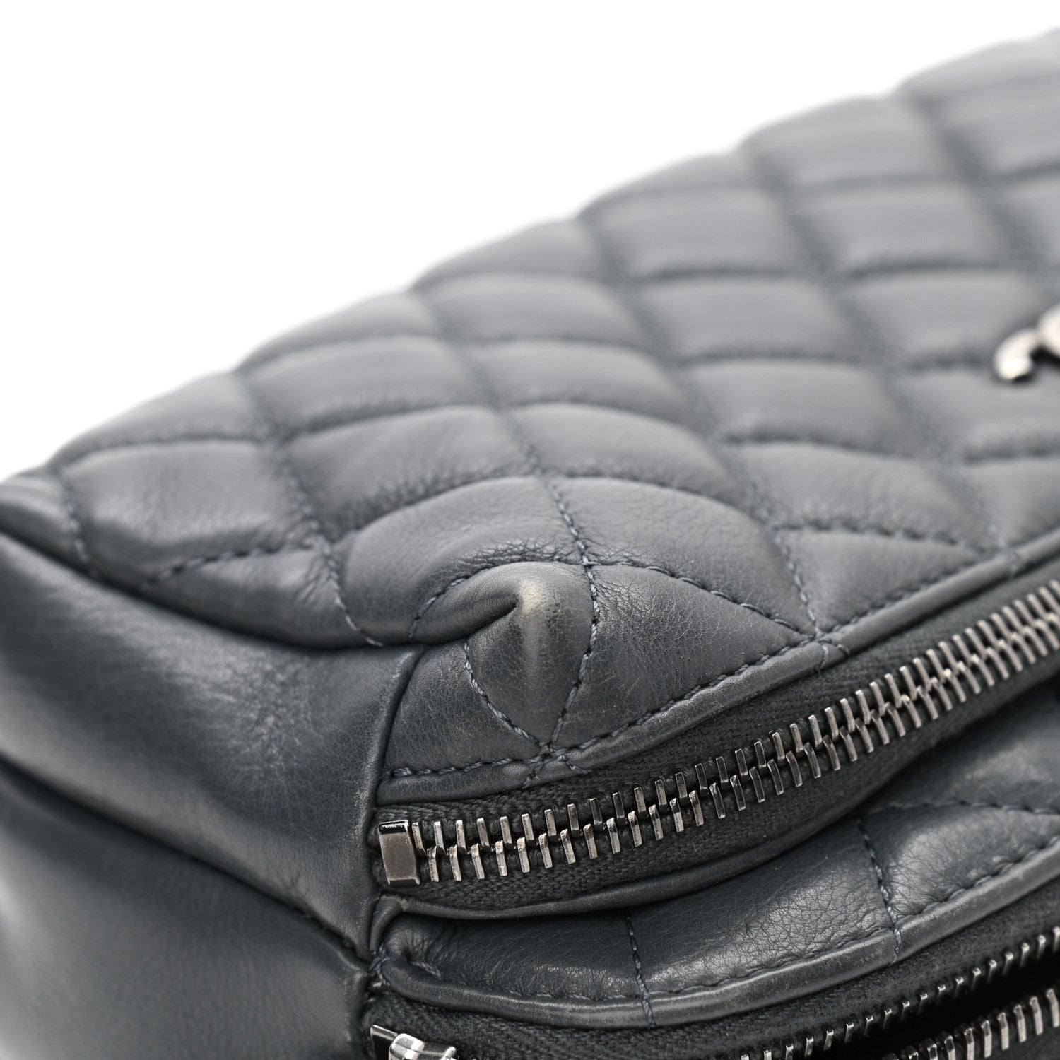 Chanel Calfskin Quilted Waist Bag Dark Grey 14 of 15