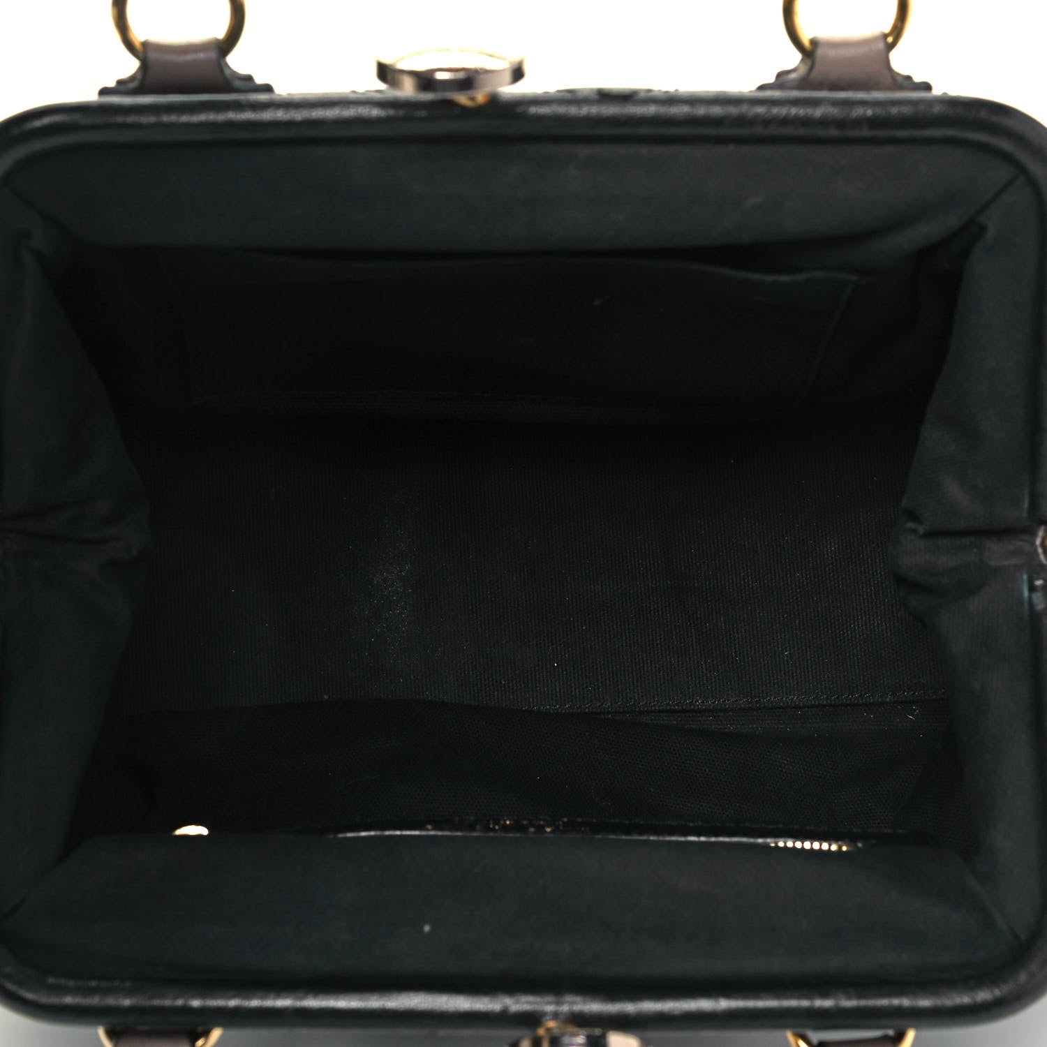 Marc Jacobs Lambskin Quilted Mini Colorblock Manhattan Stam Black Concrete 4 of 9
