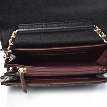 Chanel Caviar Quilted Classic Clutch With Chain Black 5 of 8