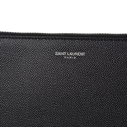 Saint Laurent Grain de Poudre Mini Tablet Holder Black 6 of 7
