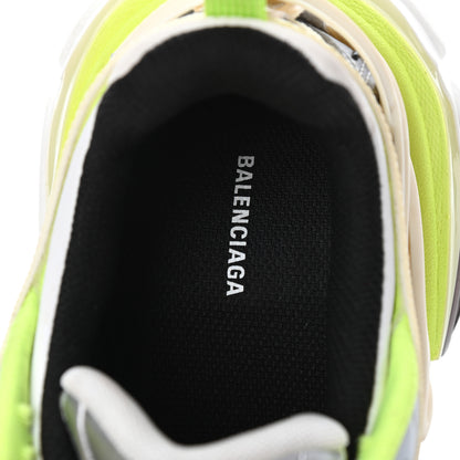 Balenciaga Rubber Mesh Bi-Color Womens Track.2 Open Sneakers 7 White Fluo Yellow 6 of 6