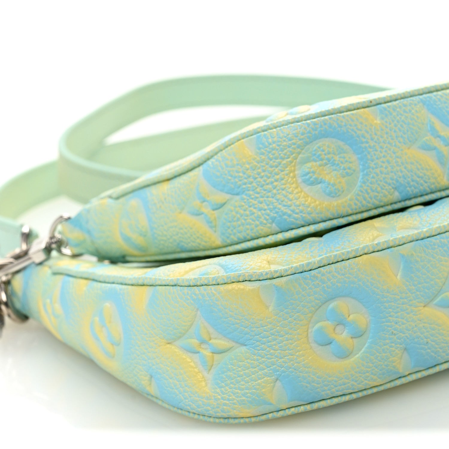 Louis Vuitton Empreinte Monogram Summer Stardust Multi Pochette Accessories Water Green 9 of 10