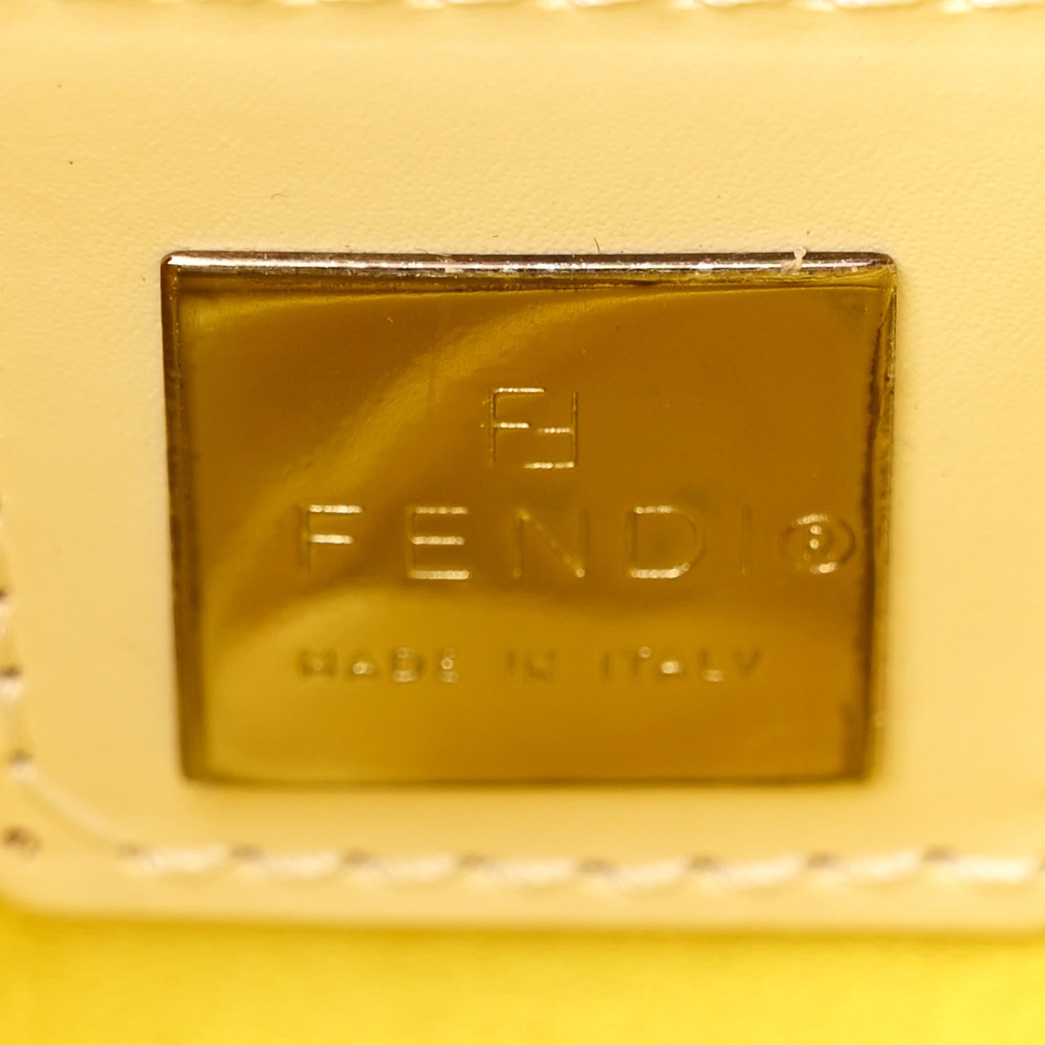 Fendi Canvas Beaded Baguette White Multicolor 6 of 17