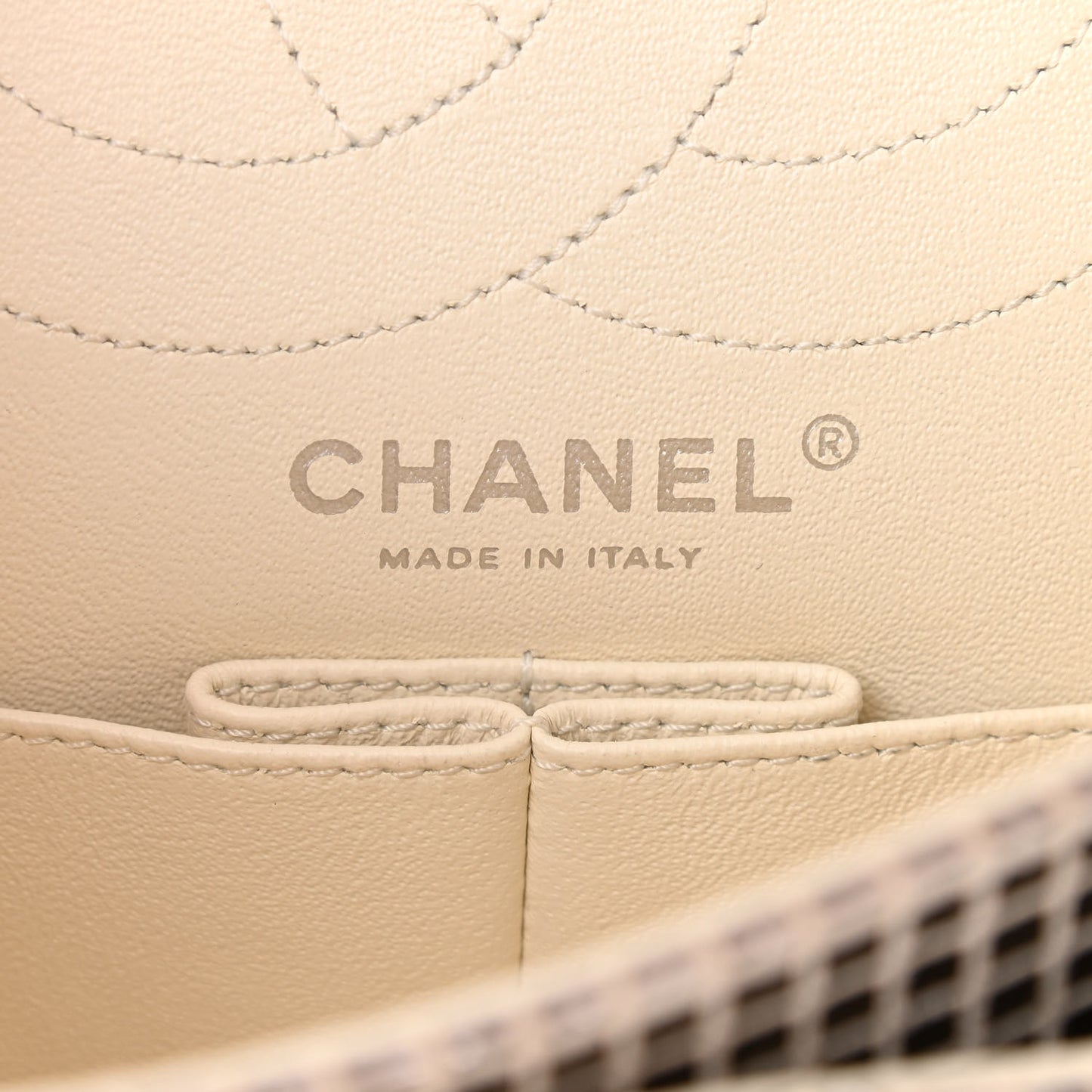 Suede Quilted Mirror 2.55 Reissue 225 Flap Silver