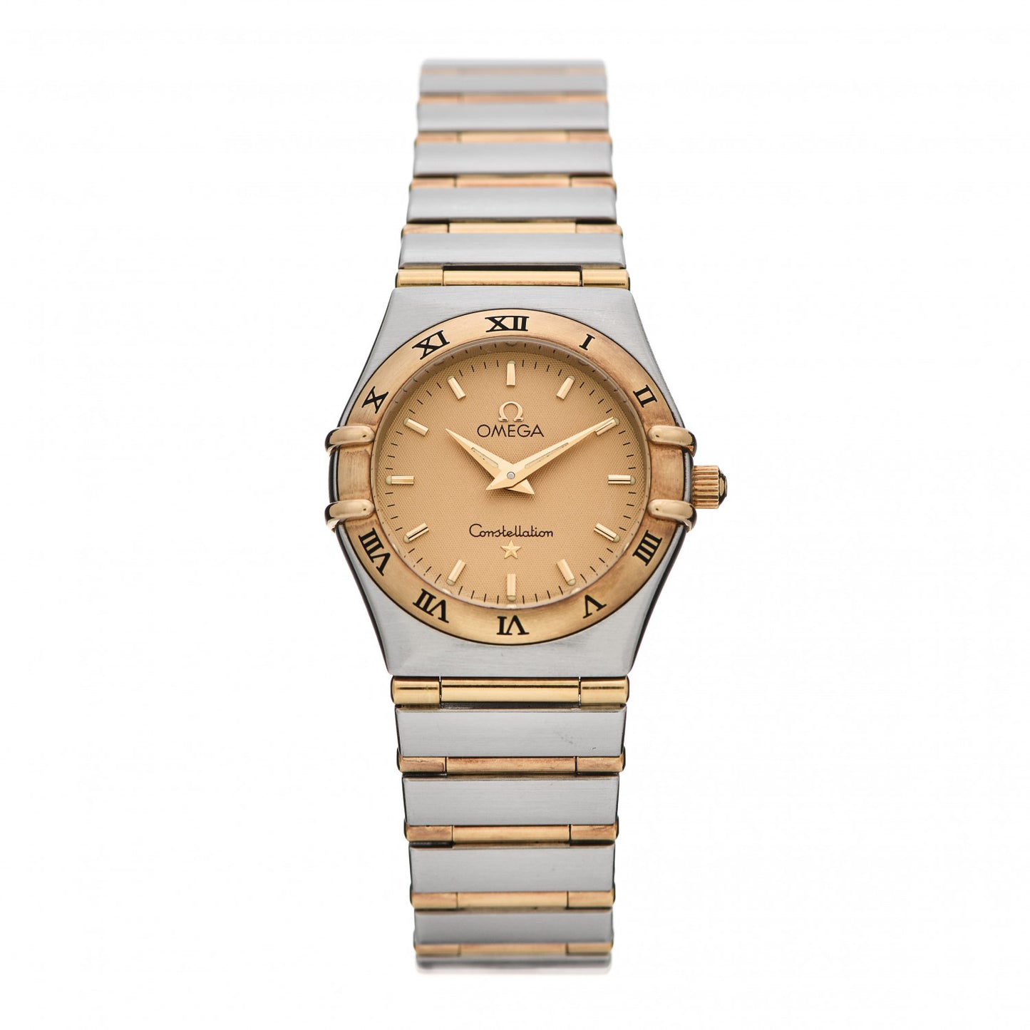 Stainless Steel 18K Yellow Gold 25mm Constellation 95 Quartz Watch Champagne 1272.10.00