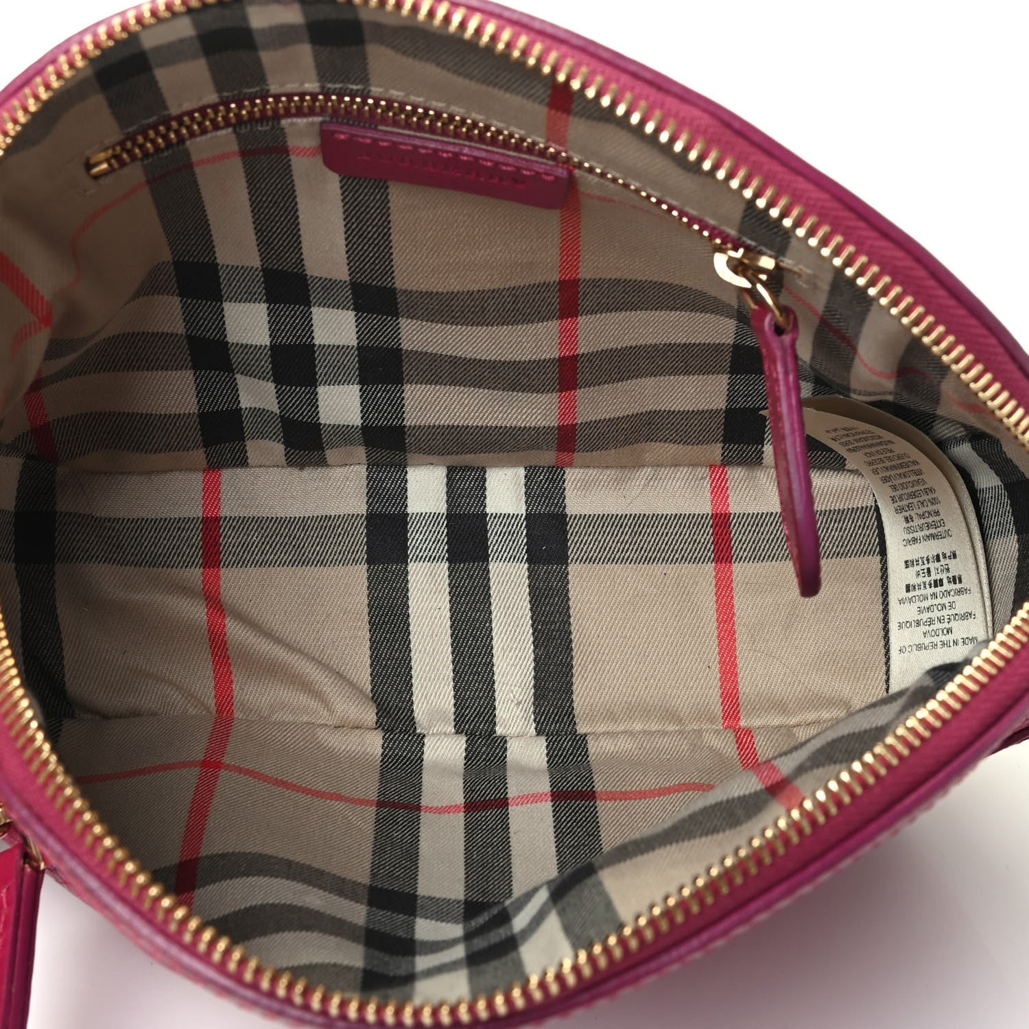 Burberry Grained Calfskin Orchard Crossbody Bright Rhubarb Pink 4 of 4