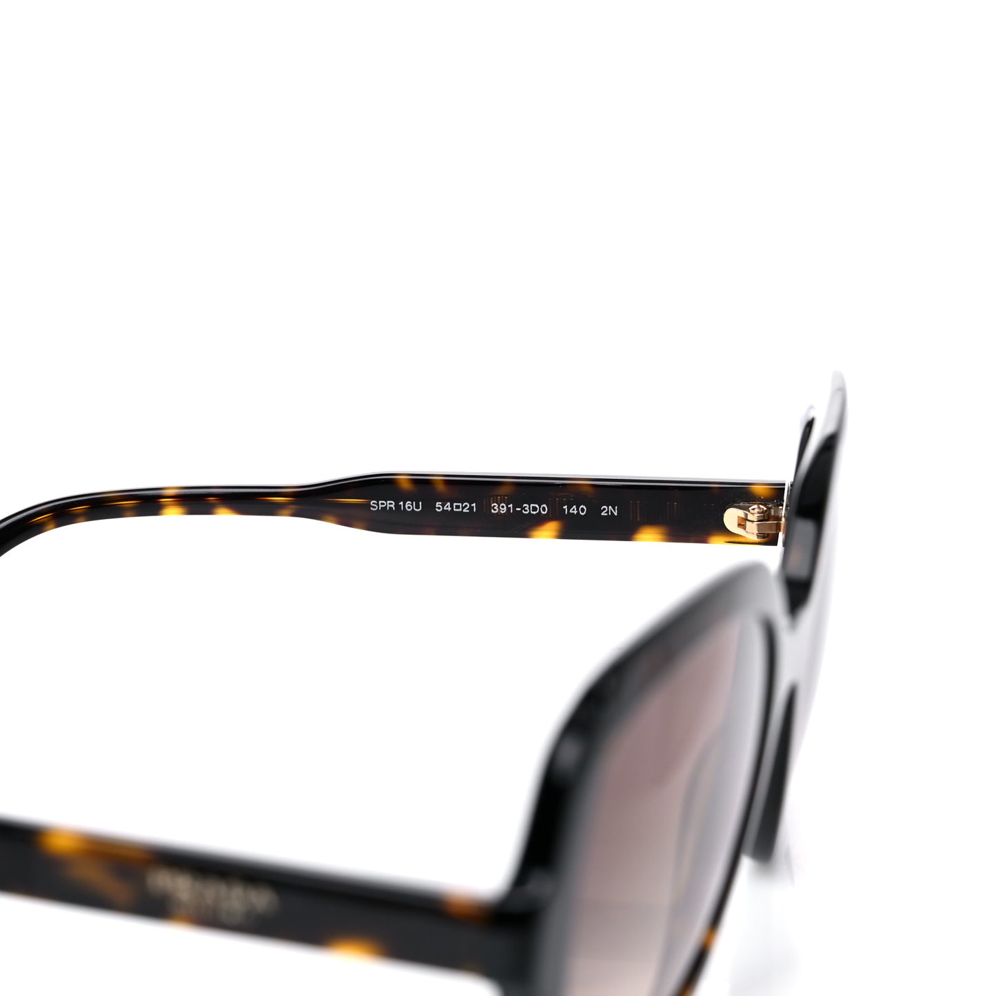 Tortoise Shell Round Sunglasses SPR 16U Black
