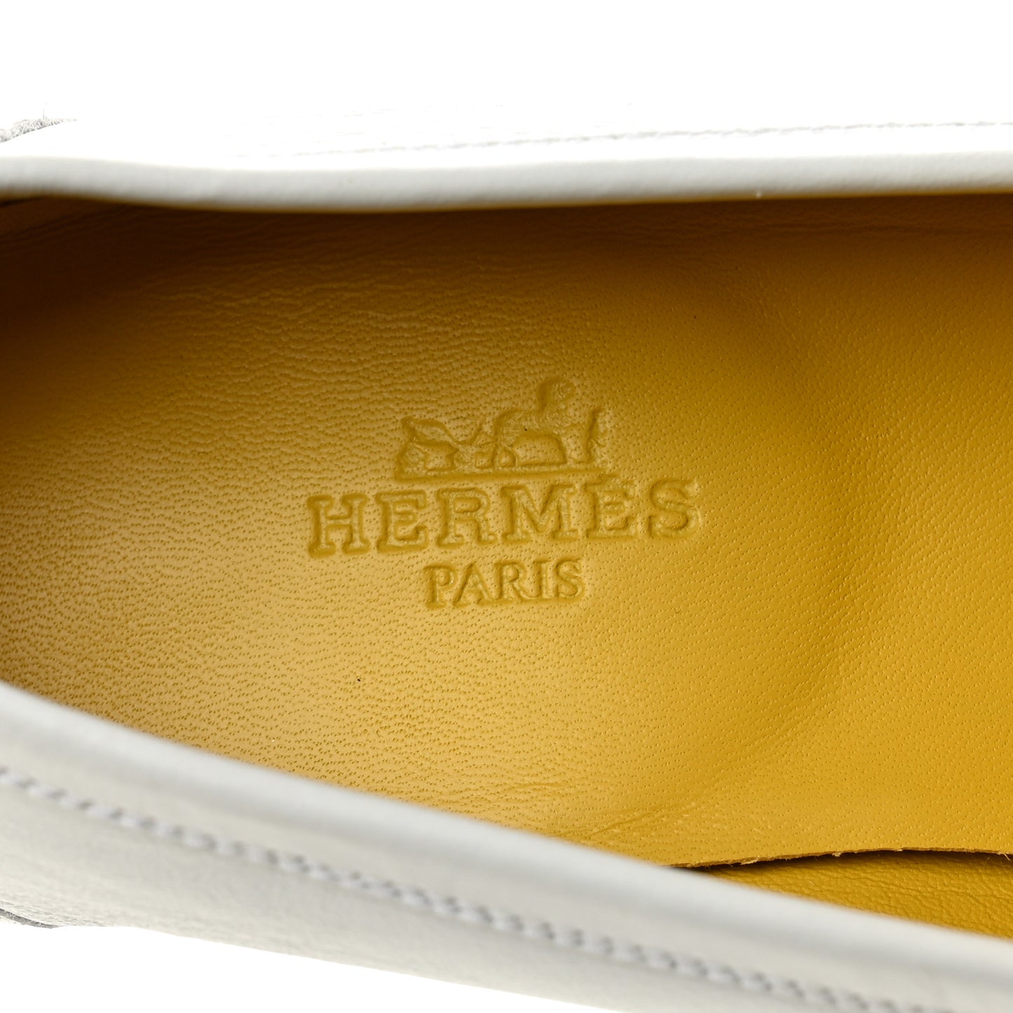 Calfskin Womens Paris Loafers 36.5 White Bois De Santal
