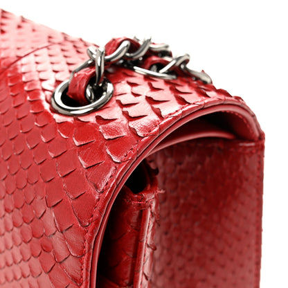 Chanel Snakeskin Jumbo Double Flap Red 13 of 14