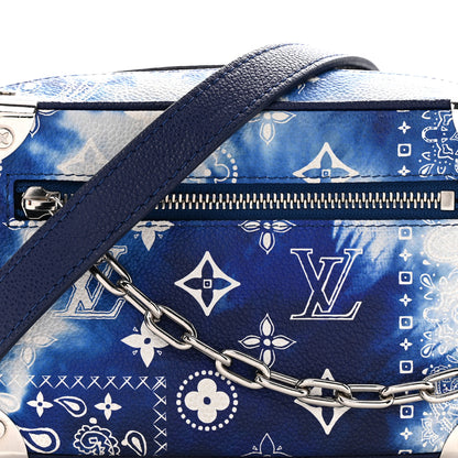Louis Vuitton Cowhide Monogram Bandana Mini Soft Trunk Blue 7 of 12