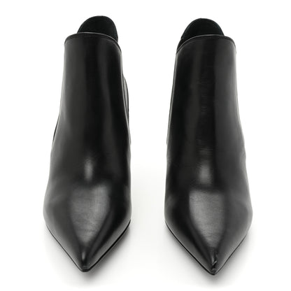 Saint Laurent Calfskin Classic Paris Ela 80 Ankle Boots 39.5 Black 2 of 12