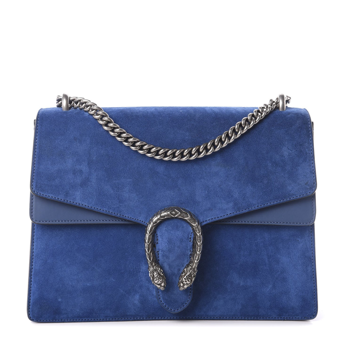 Suede Medium Dionysus Shoulder Bag Blue