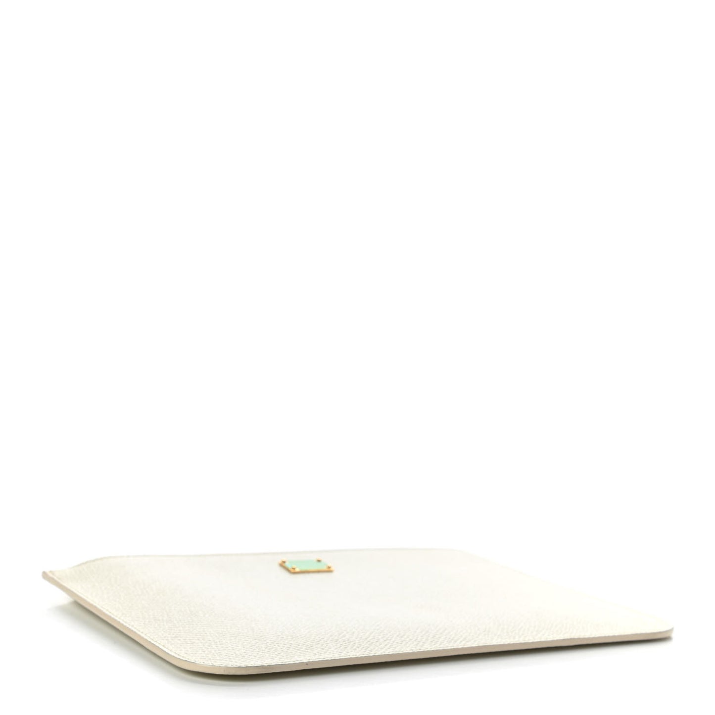 Dauphine Zip Clutch Bag White