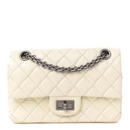 Chanel Aged Calfskin Quilted 2.55 Reissue 224 Flap Ivory 1 of 9