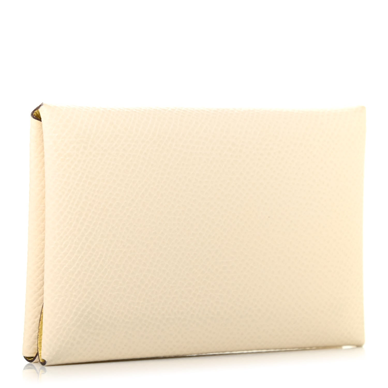 Hermes Epsom Verso Calvi Duo Card Case Nata Jaune Poussin 3 of 10