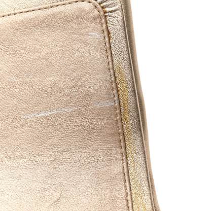 Chanel Metallic Lambskin Quilted Jumbo Double Flap Gold 12 of 15