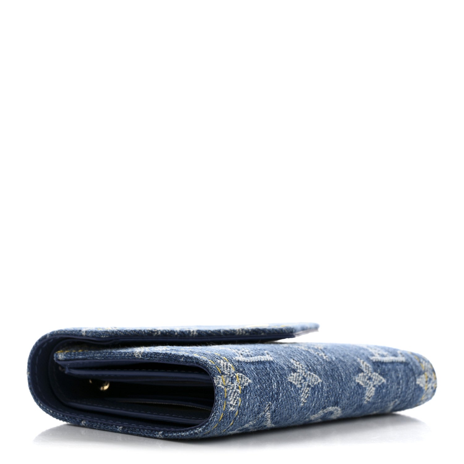 Louis Vuitton Denim Monogram  Victorine Wallet Blue 4 of 7