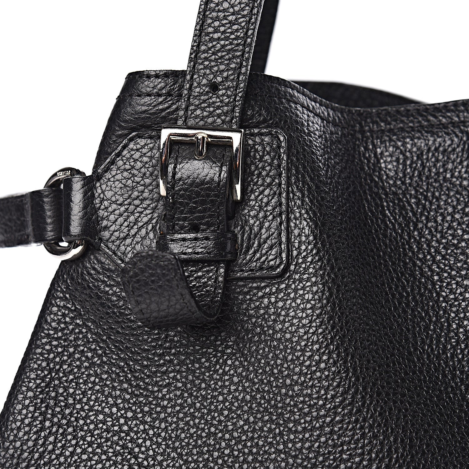 Prada Vitello Daino Shoulder Bag Black 12 of 12