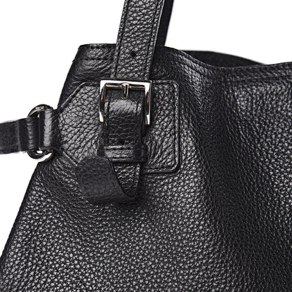 Prada Vitello Daino Shoulder Bag Black 12 of 12