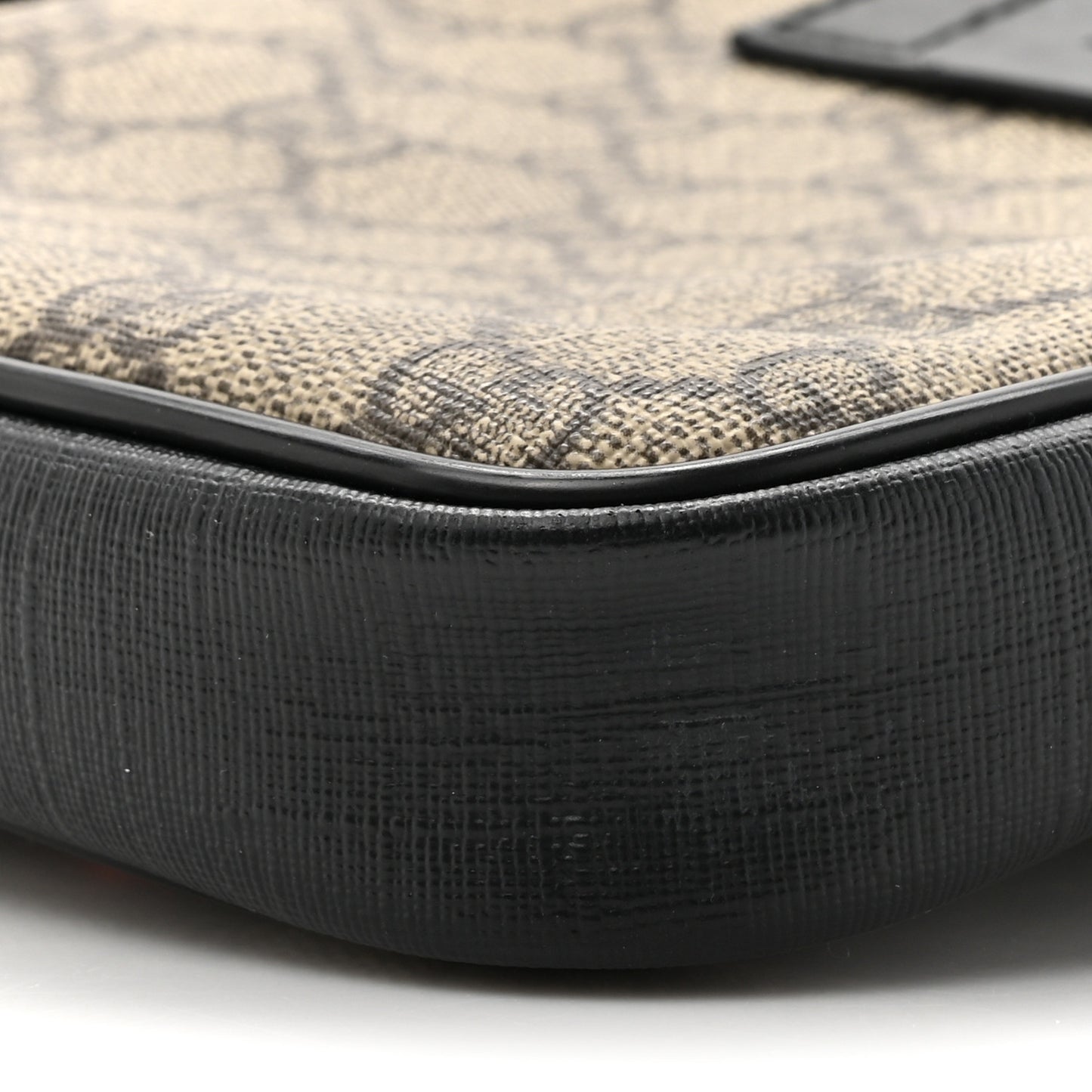 GG Supreme Monogram Web Belt Bag Black