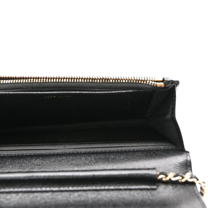 Chanel Caviar Quilted Golden Class Wallet On Chain WOC Black 5 of 12