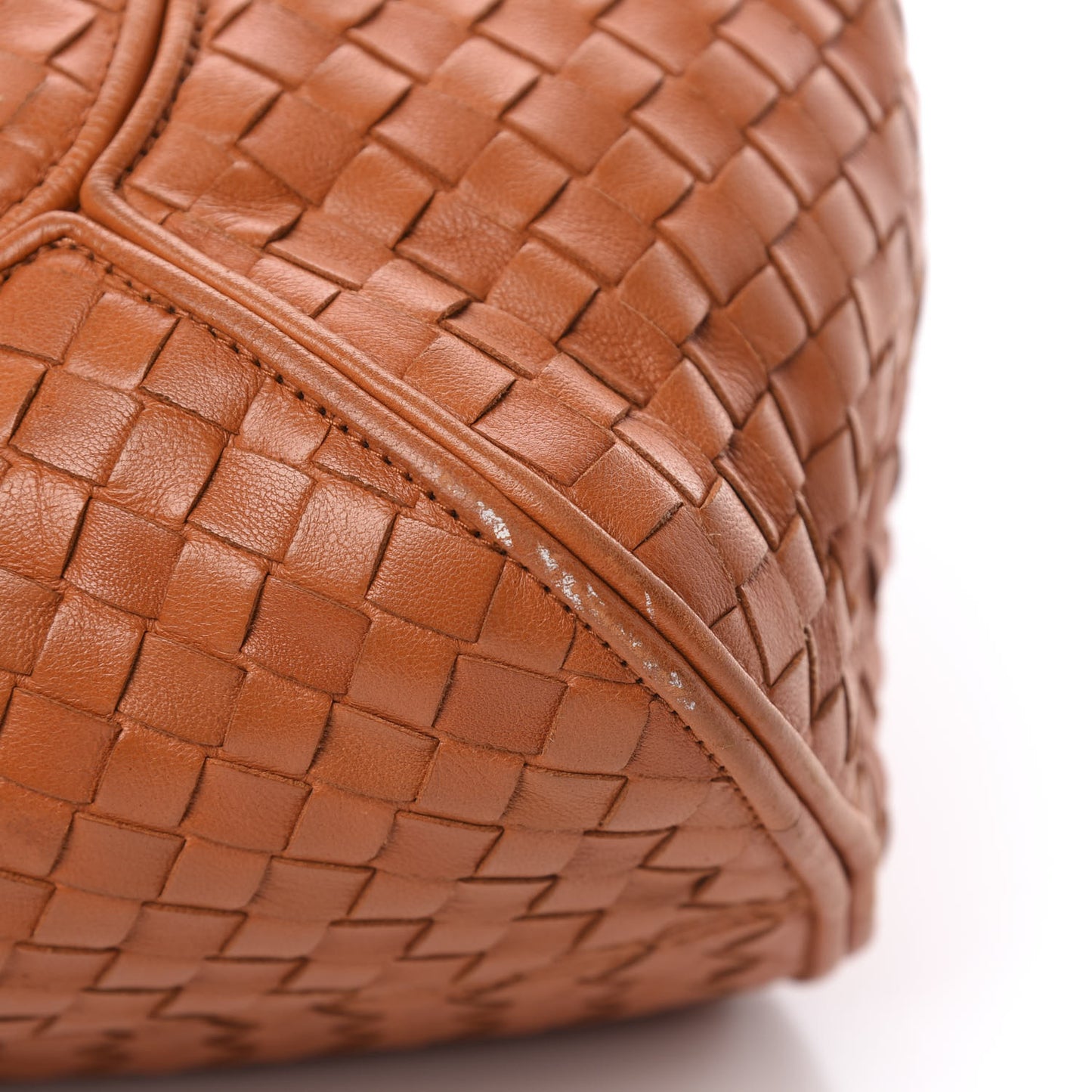 Nappa Intrecciato Ball Hobo Orange