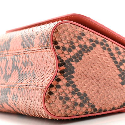 Louis Vuitton Snakeskin Twist Shoulder Bag PM Coral 9 of 10