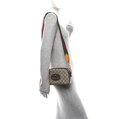 Gucci GG Supreme Monogram Web Neo Vintage Shoulder Bag Beige New Acero Crop 2 of 11