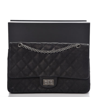 Chanel Iridescent Caviar Quilted 2.55 Reissue 227 Flap Black 9 of 12