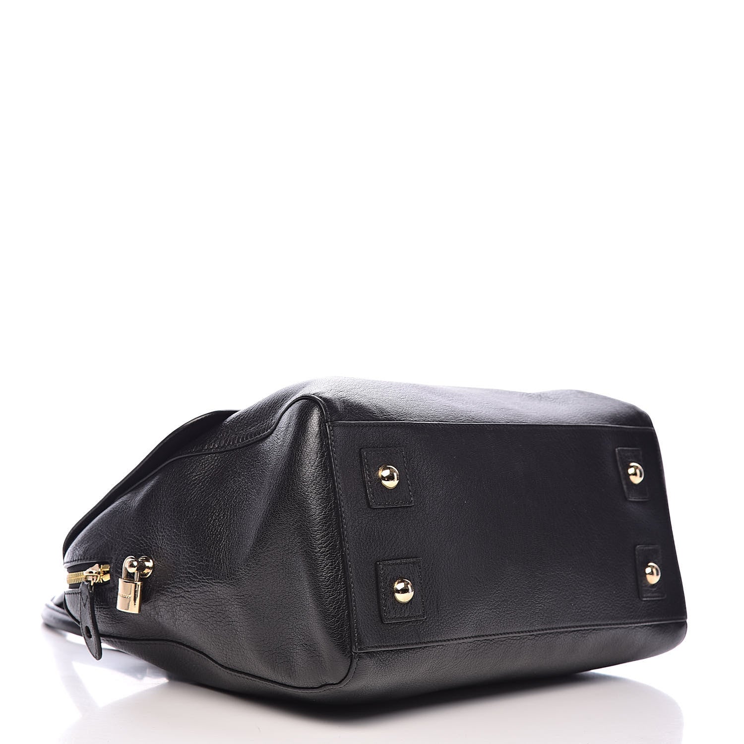 Mulberry Glossy Goatskin Medium Del Rey Satchel Black 4 of 11