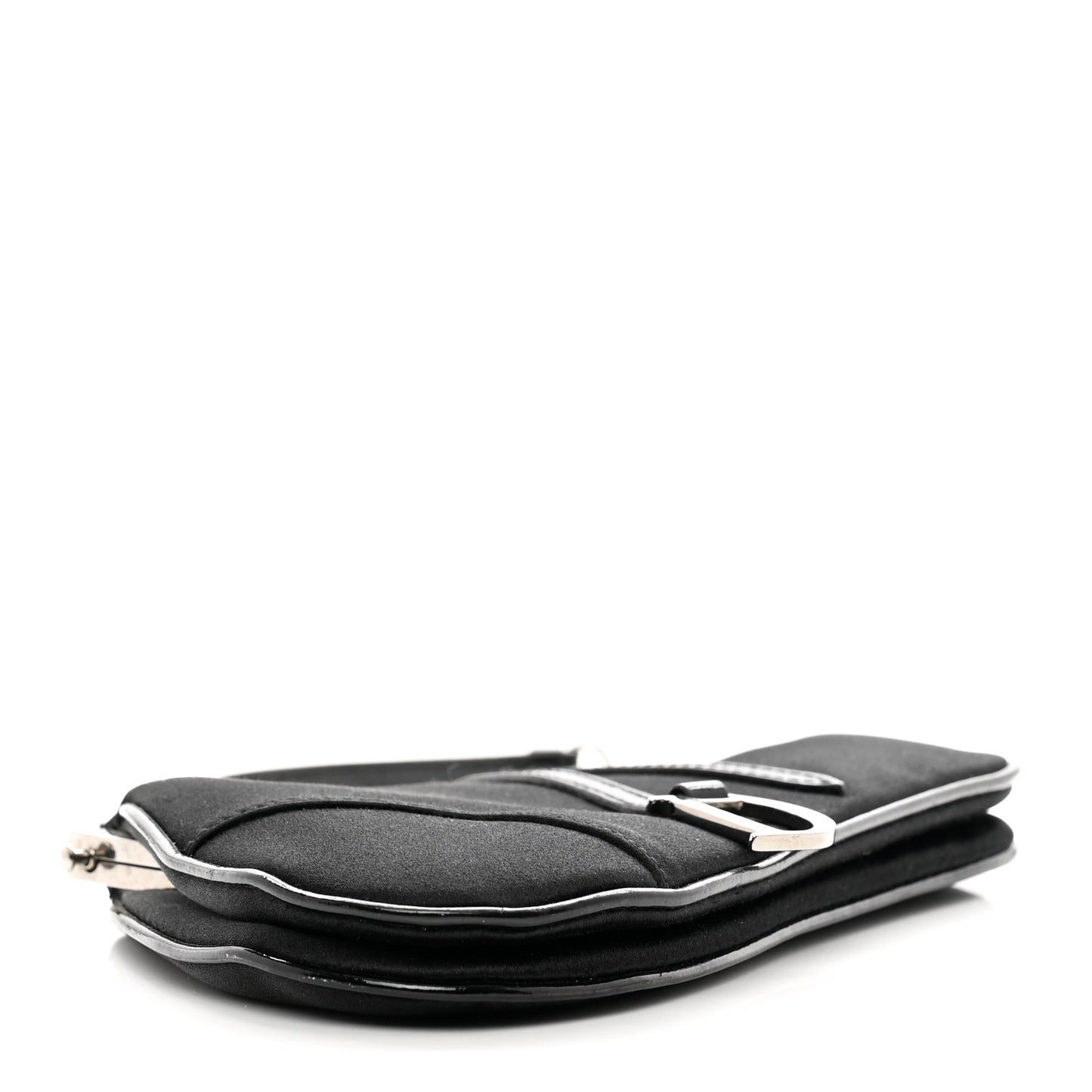Satin Mini Frame Saddle Black