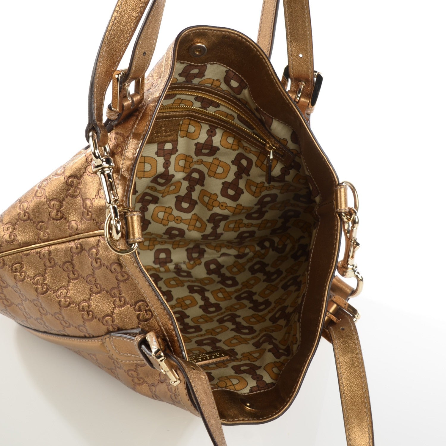 Gucci Guccissima Medium Britt Tote Gold 5 of 8