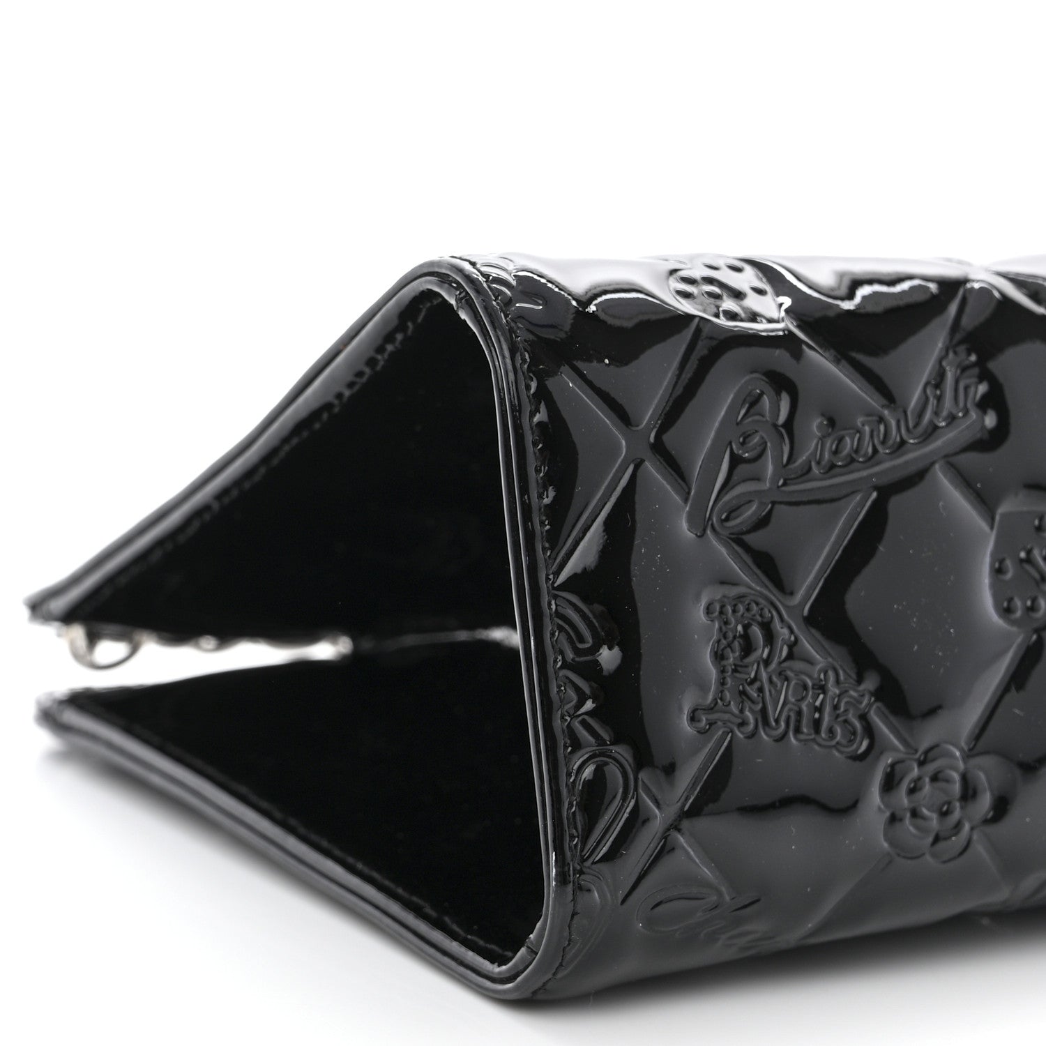 Chanel Patent Calfskin Lucky Symbols Pochette Black 10 of 11