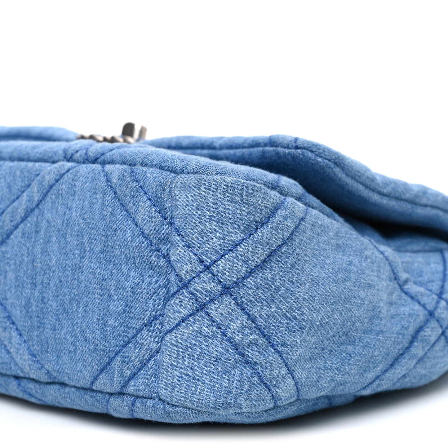 Denim Quilted Medium Chanel 19 Flap Blue