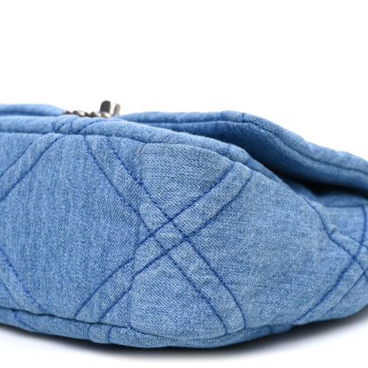 Chanel Denim Quilted Medium Chanel 19 Flap Blue 10 of 10