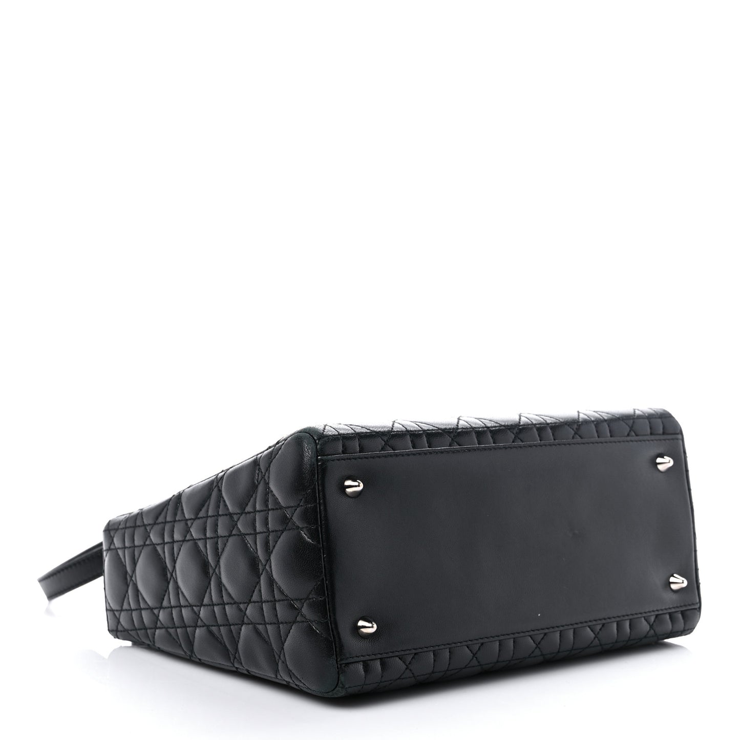 Lambskin Cannage Medium Lady Dior Black