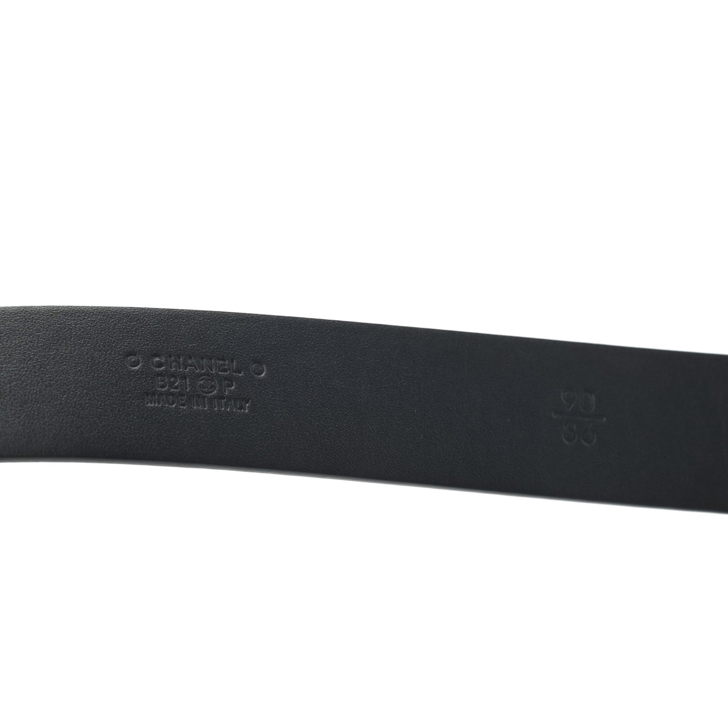Chanel Calfskin CC Belt 90 36 Black 3 of 3