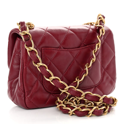 Chanel Lambskin Quilted Small Fancy Jewel Flap Burgundy 3 of 11