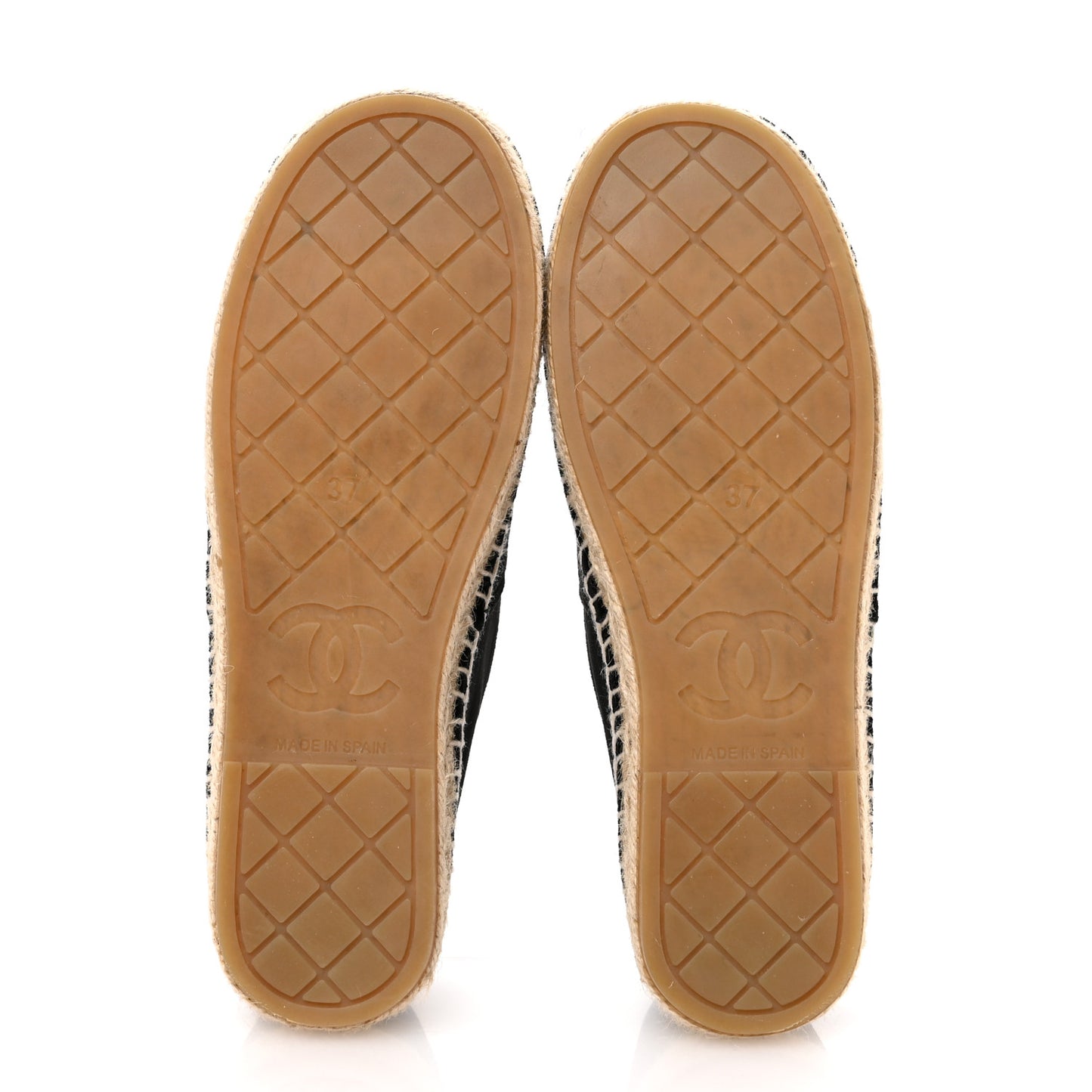 Velvet Logo Espadrilles 37 Black