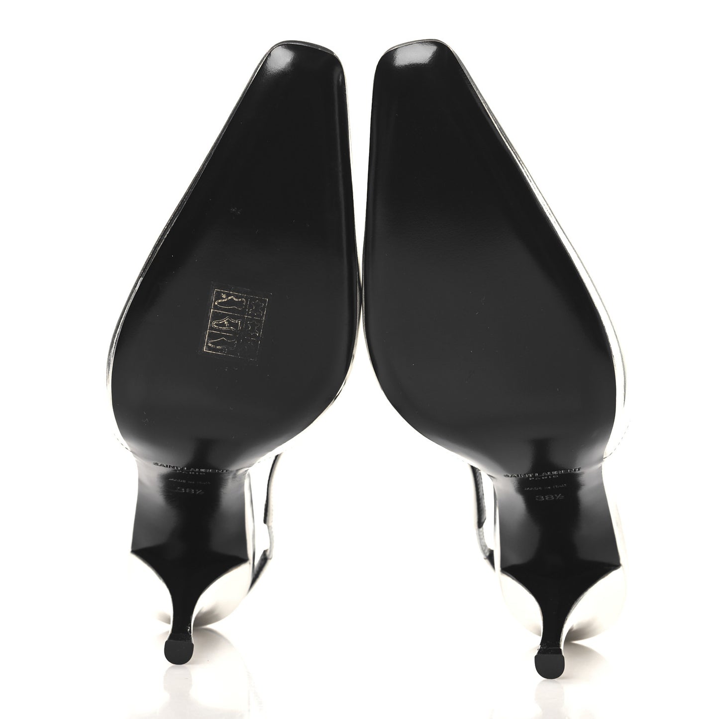 Patent Tom 90 Dream Slingback Pumps 38.5 Argento
