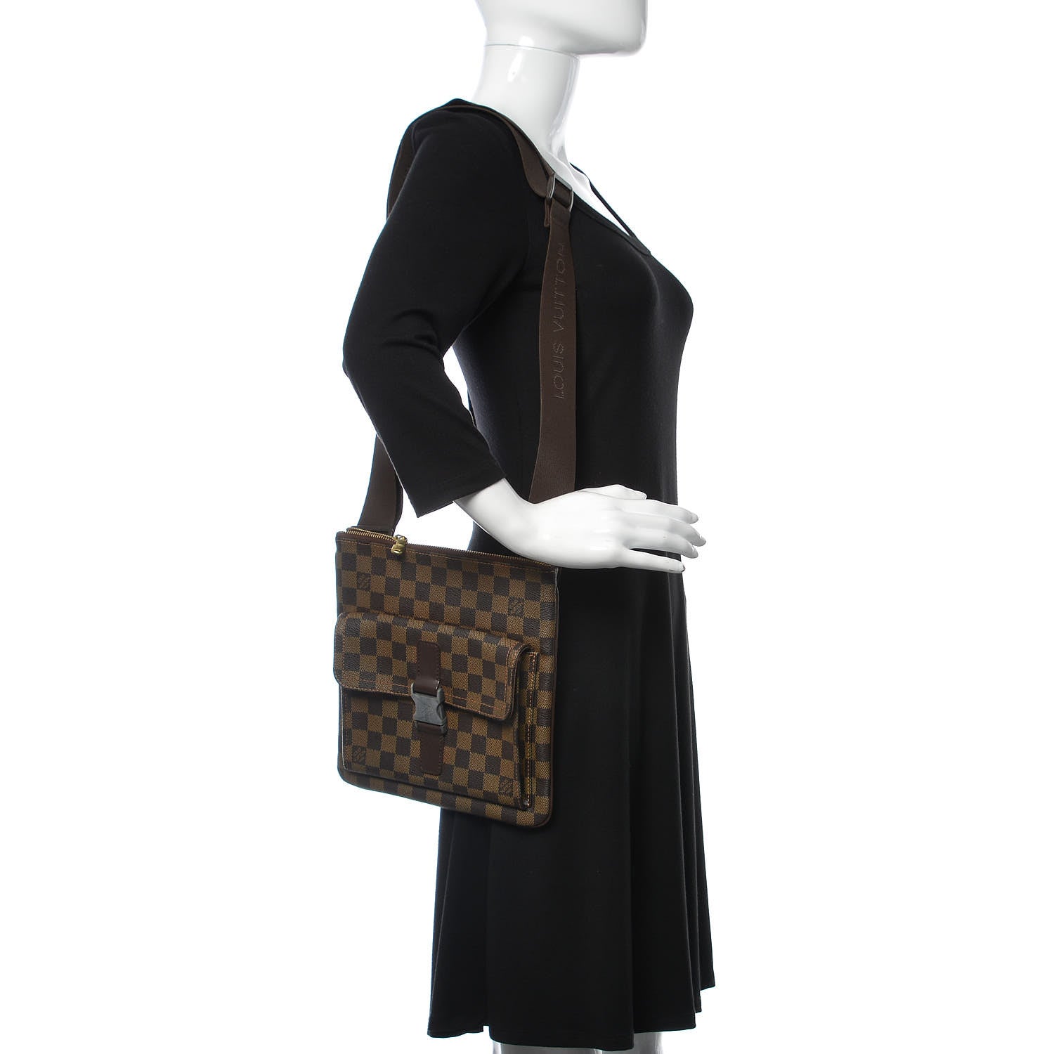 Louis Vuitton Damier Ebene Pochette Melville 2 of 10