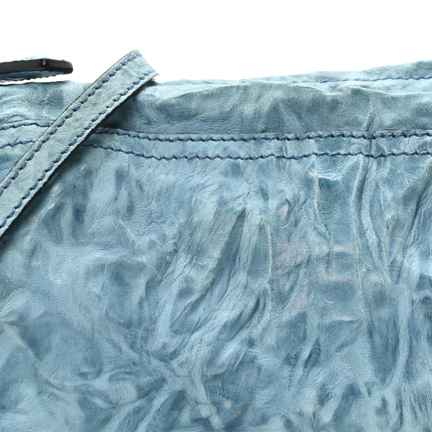 Tumbled Sheepskin Mini Pandora Sky Blue