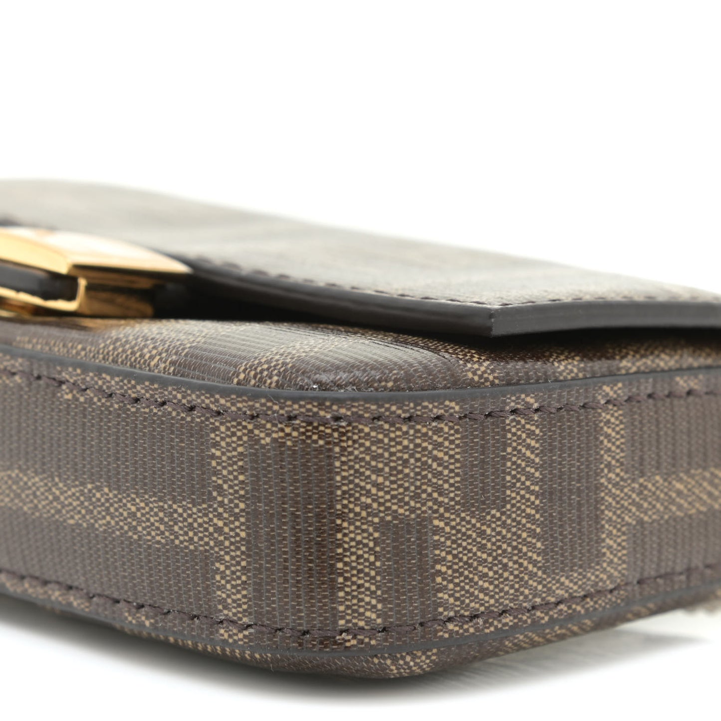 Glazed Fabric FF 1974 Nano Baguette Charm Mogano Panna