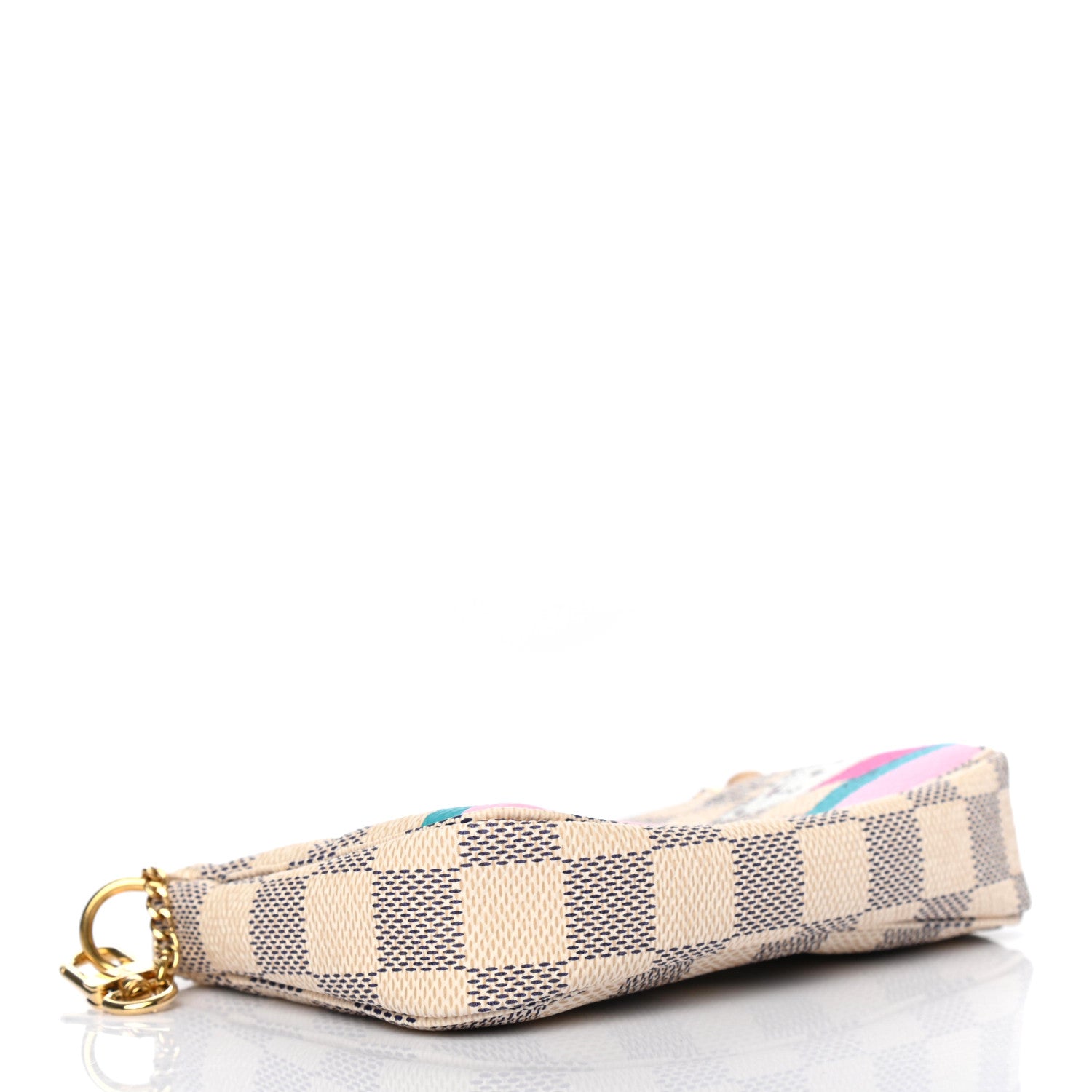 Louis Vuitton Damier Azur 2016 Christmas Animation Mini Pochette Accessories 4 of 7